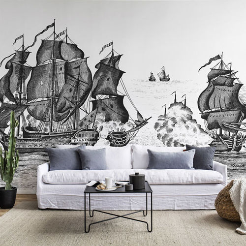 Mural Storytime High Seas Black