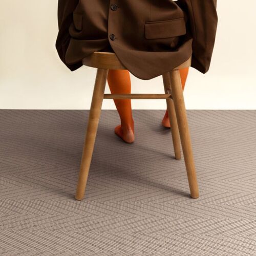 Graphic Herringbone Beige